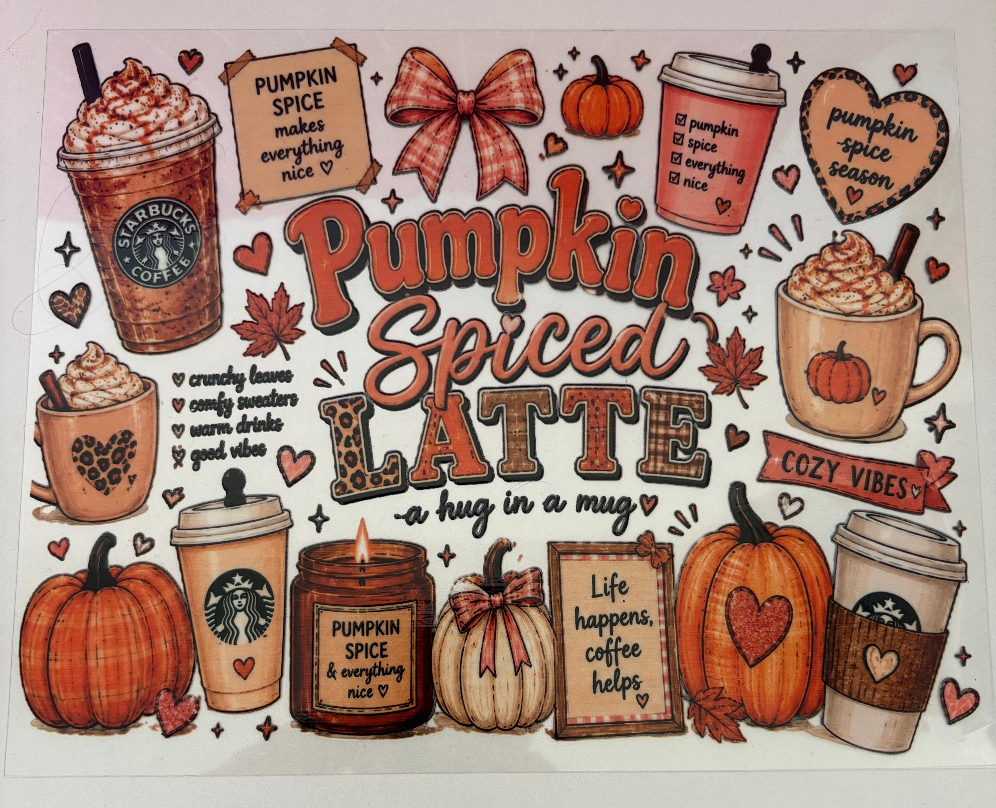 Pumpkin spice wrap autumn/halloween