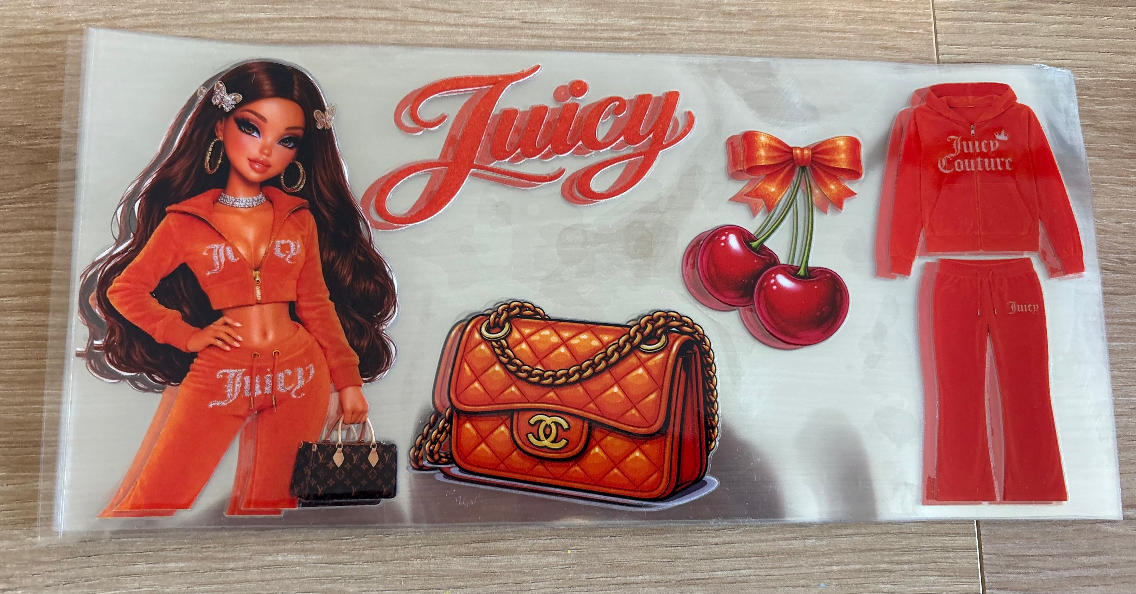 Orange juicy couture wrap