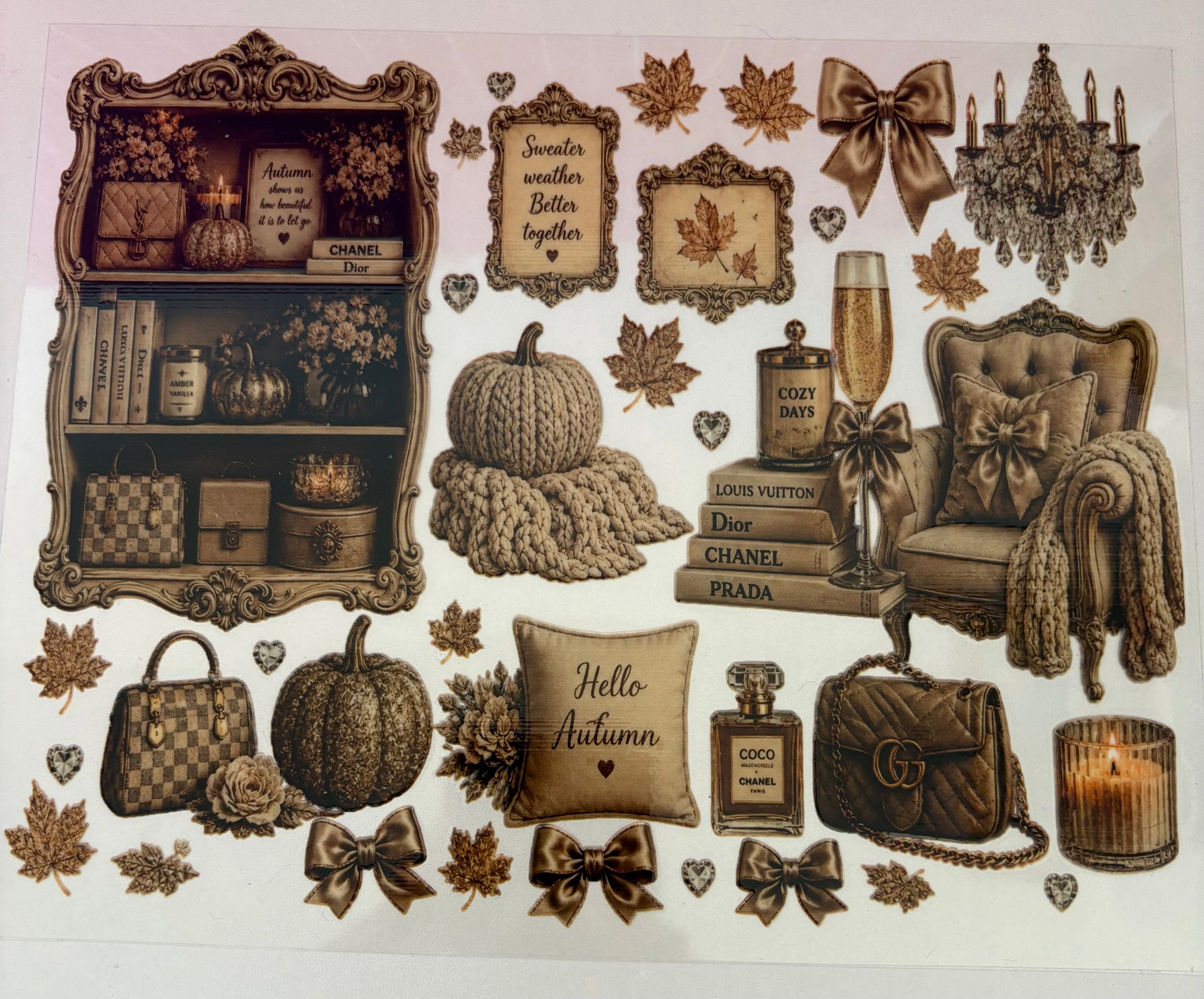 Autumn theme wrap