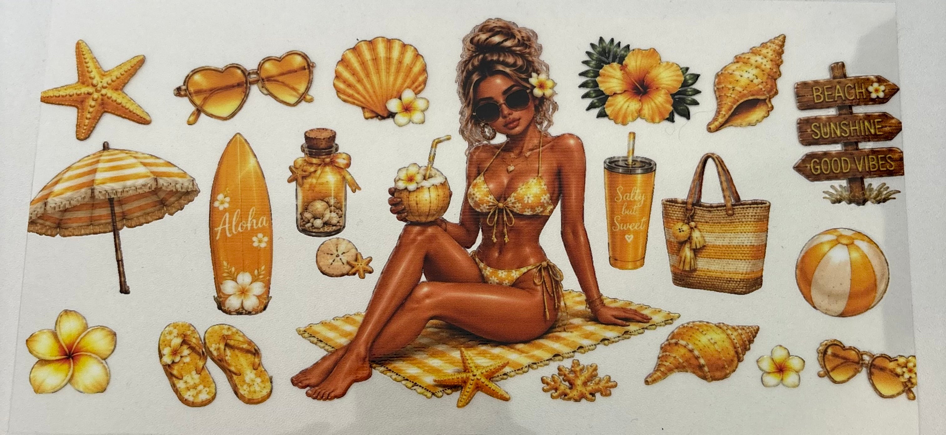 Beach girl wrap