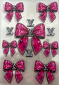 Pink Bow LV notebook wrap
