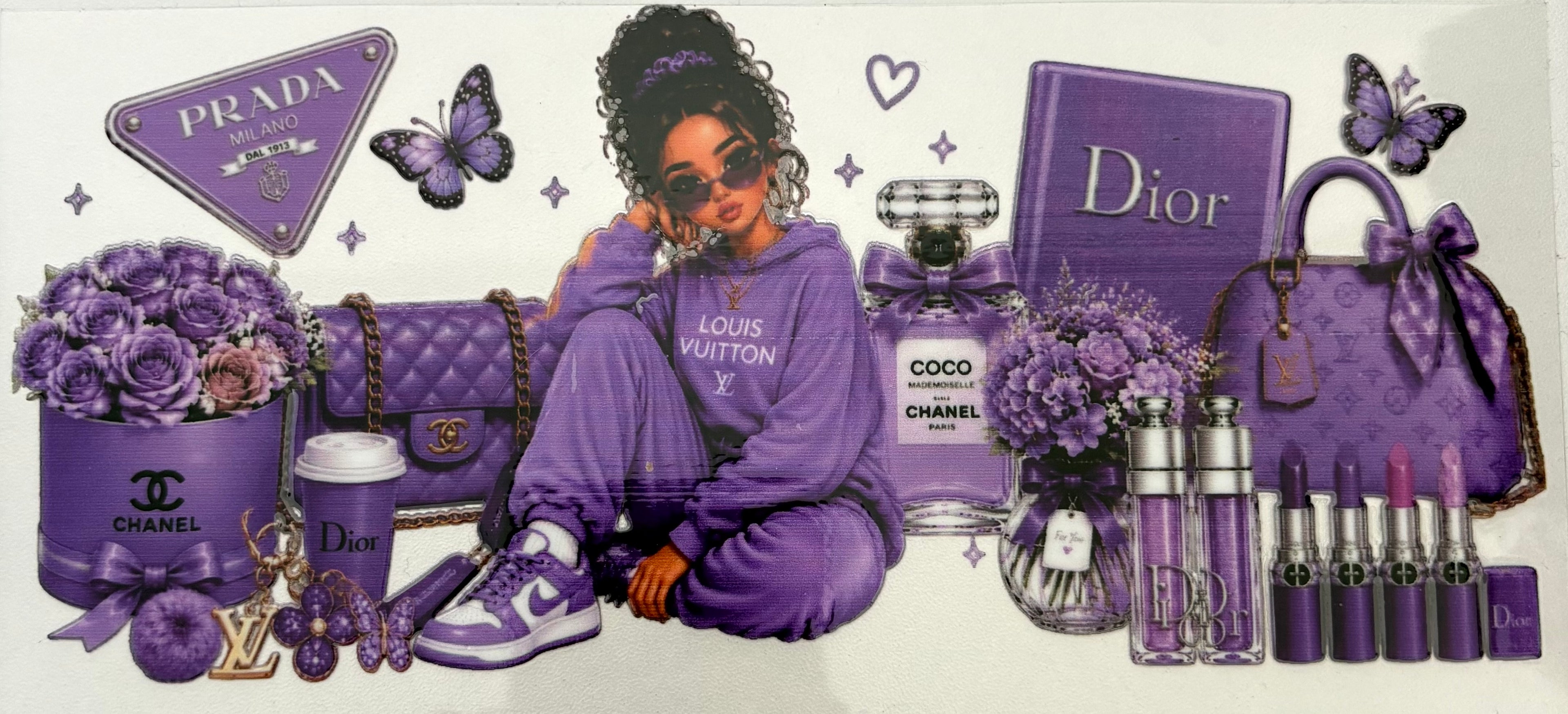 Glam girl mug wrap only