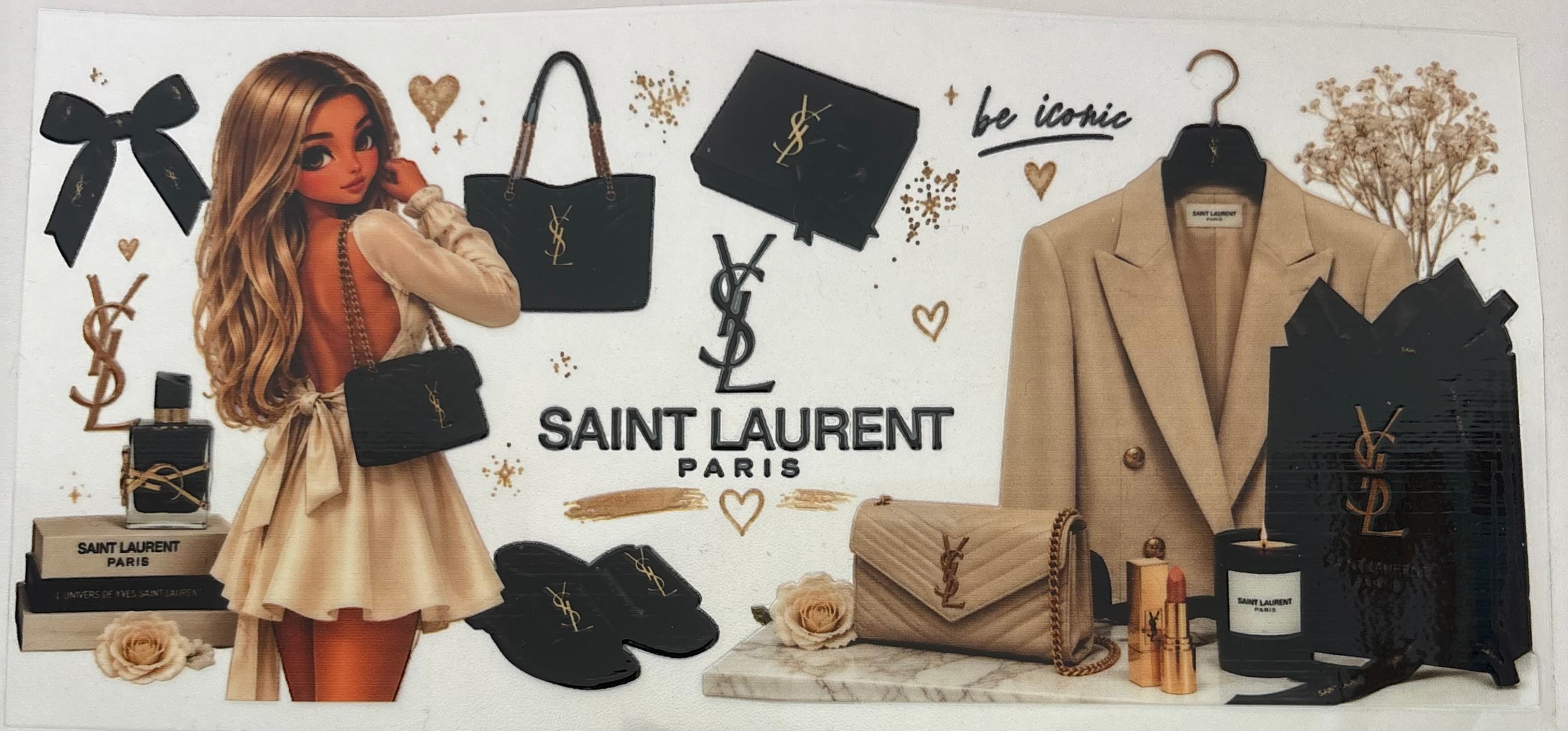 YSL designer girl wrap