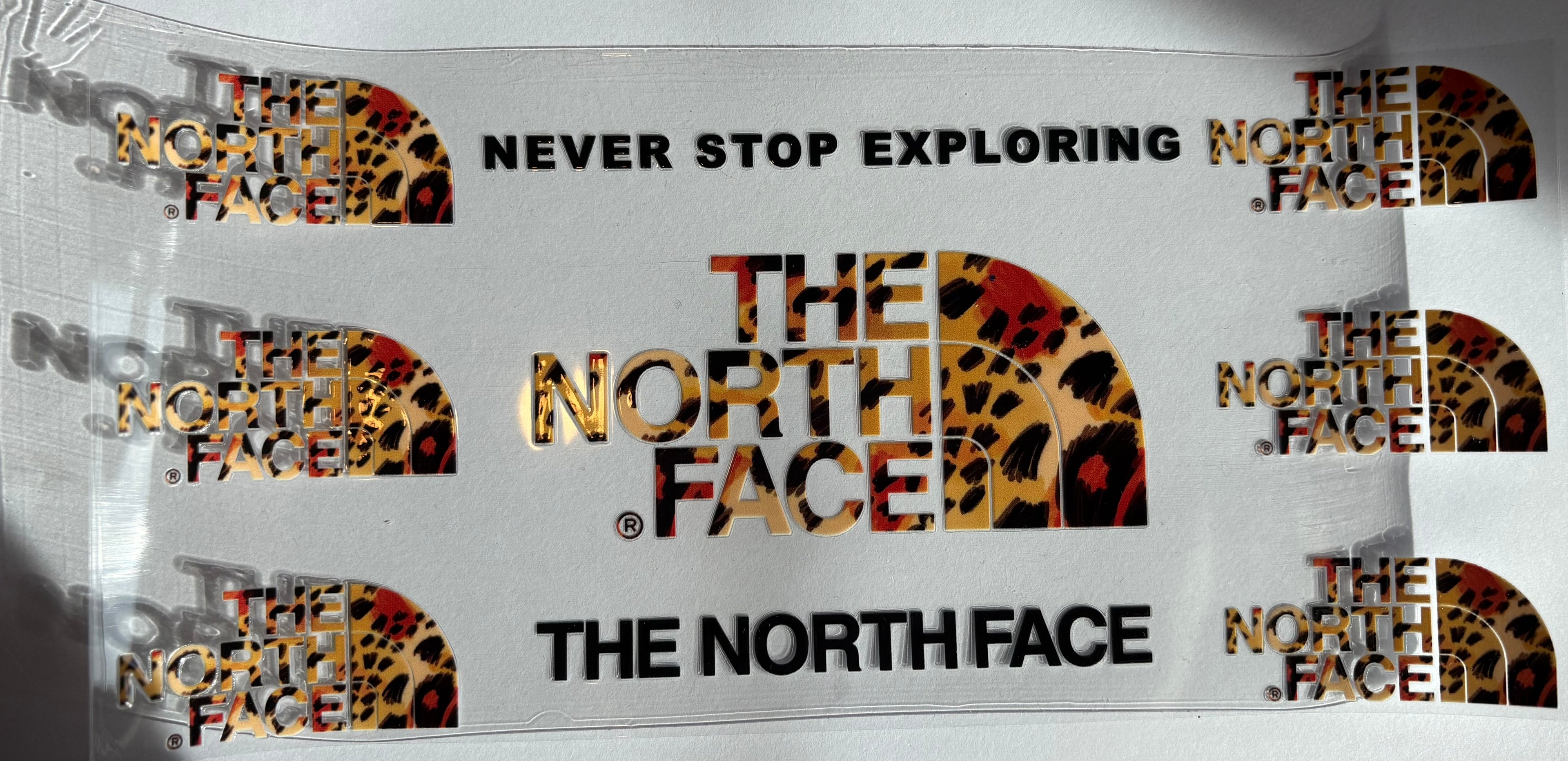 Leopard print north face wrap