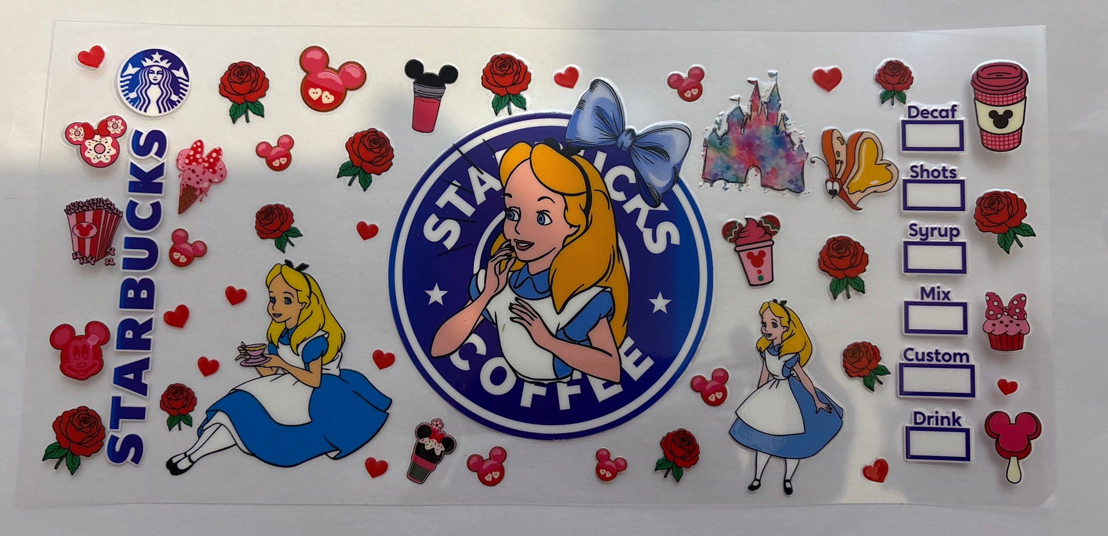 Alice Starbucks wrap