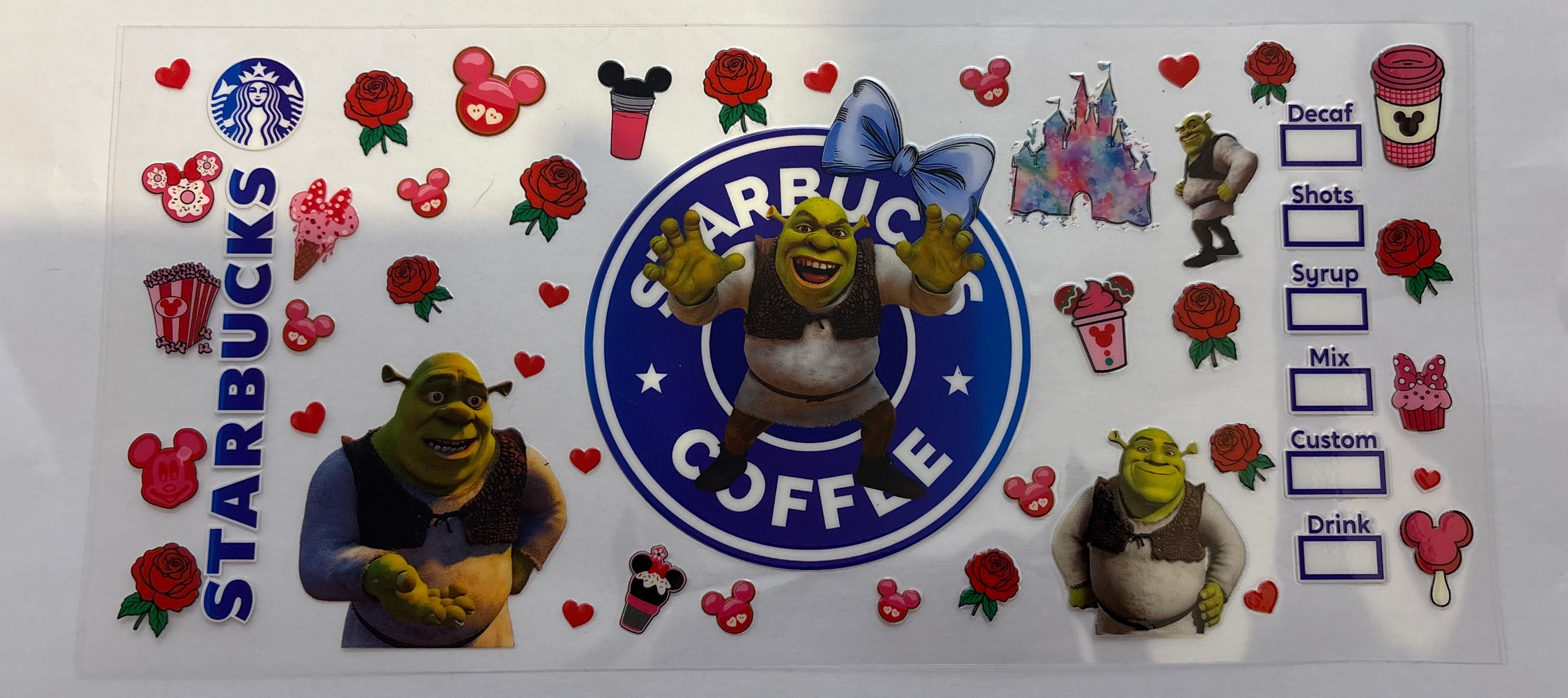Shrek Starbucks wrap