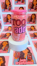 Tattoo addict 16oz snowglobe with gem lid