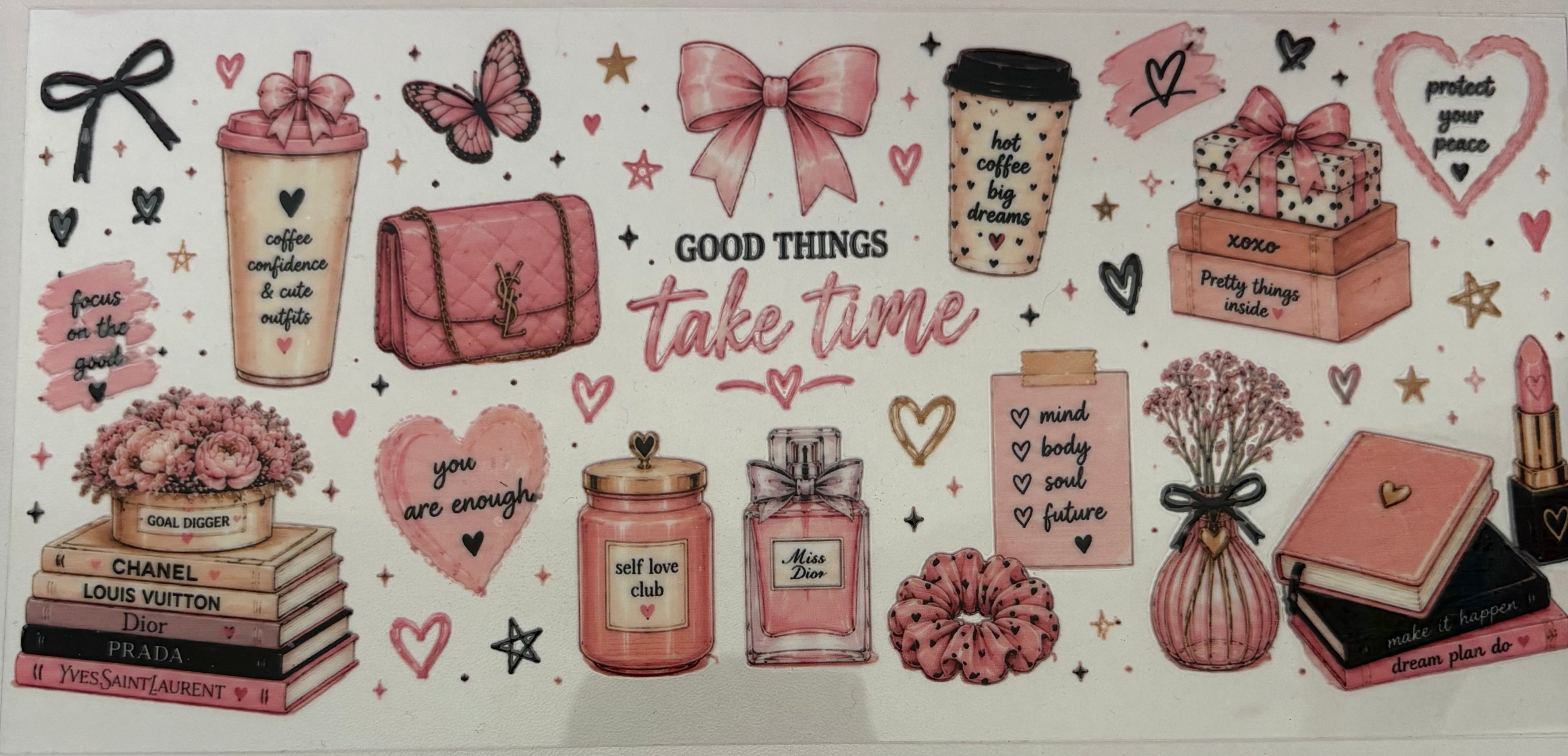Good things take time girly wrap