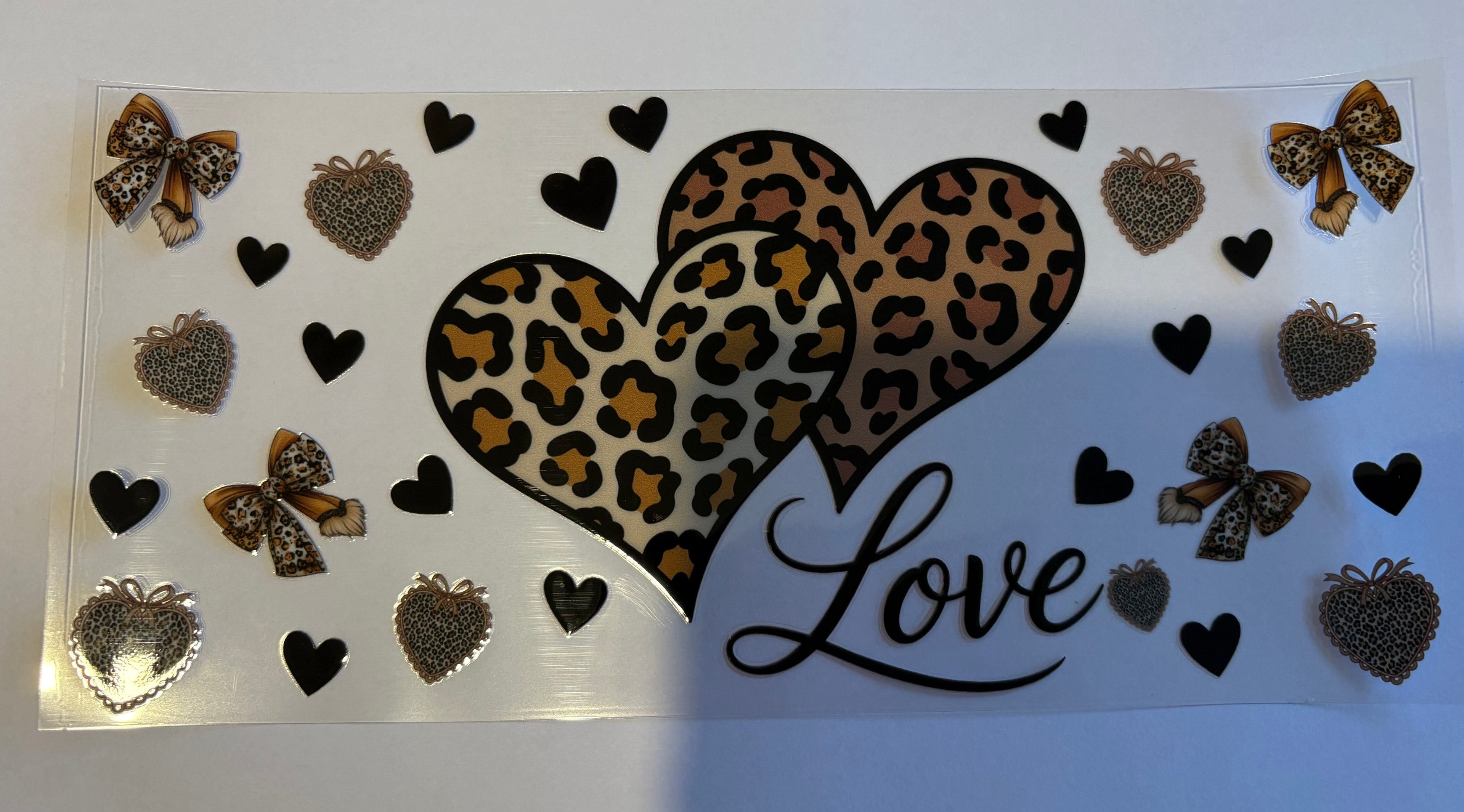 Leopard print heart wrap