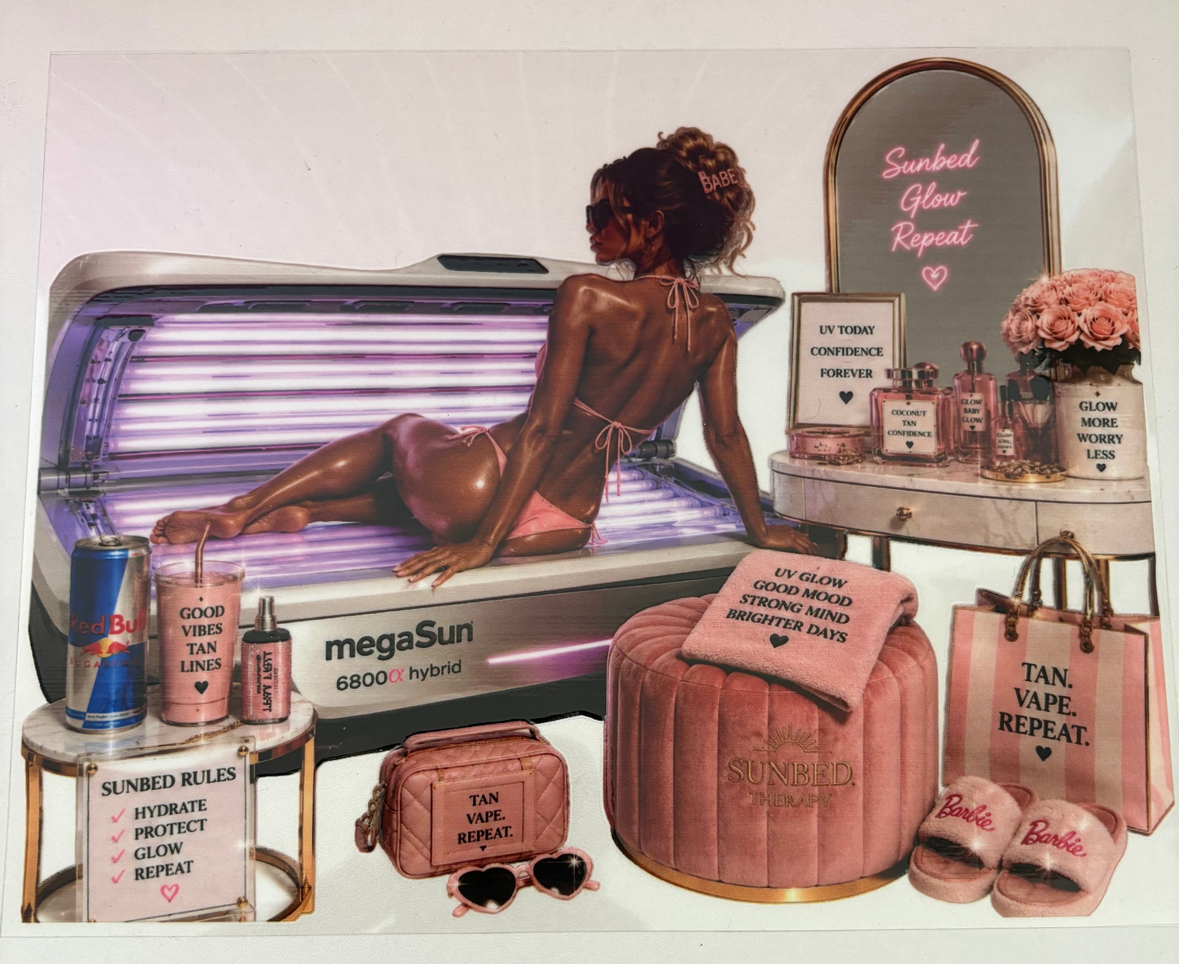 Sunbed girl wrap
