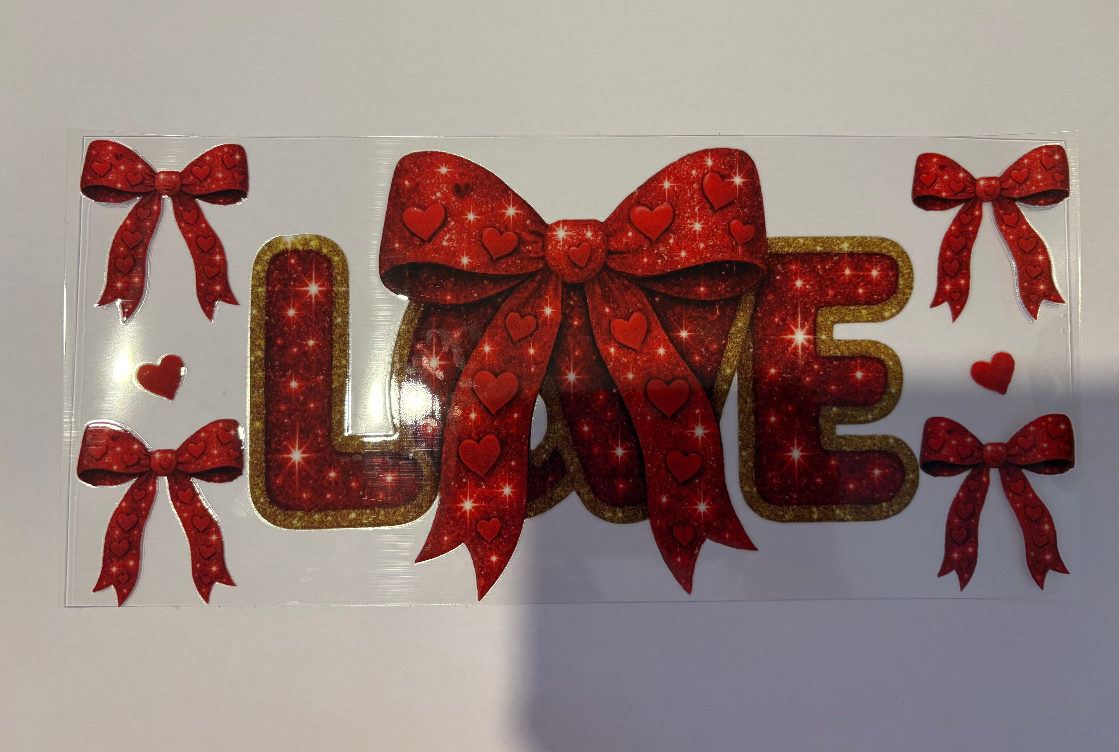 “Love” valentines wrap