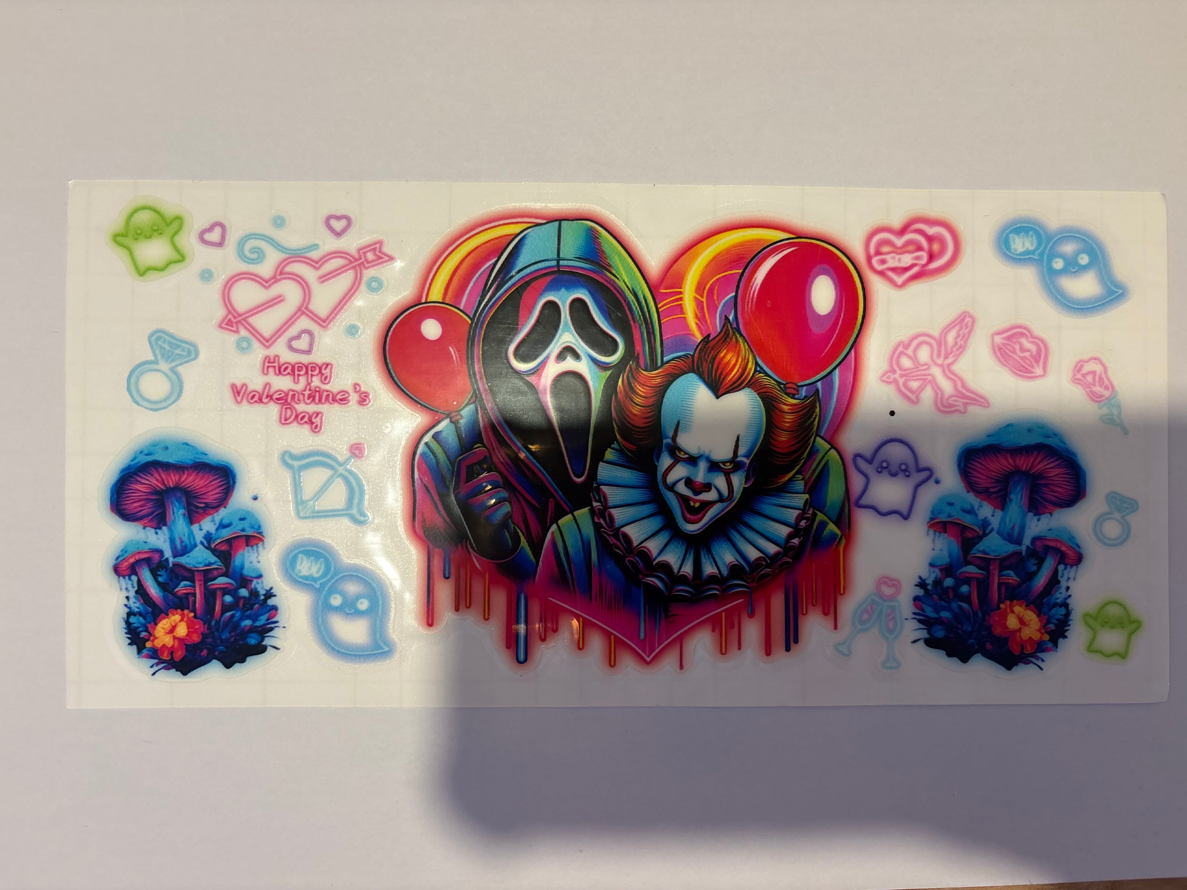Glow in the dark valentines wrap