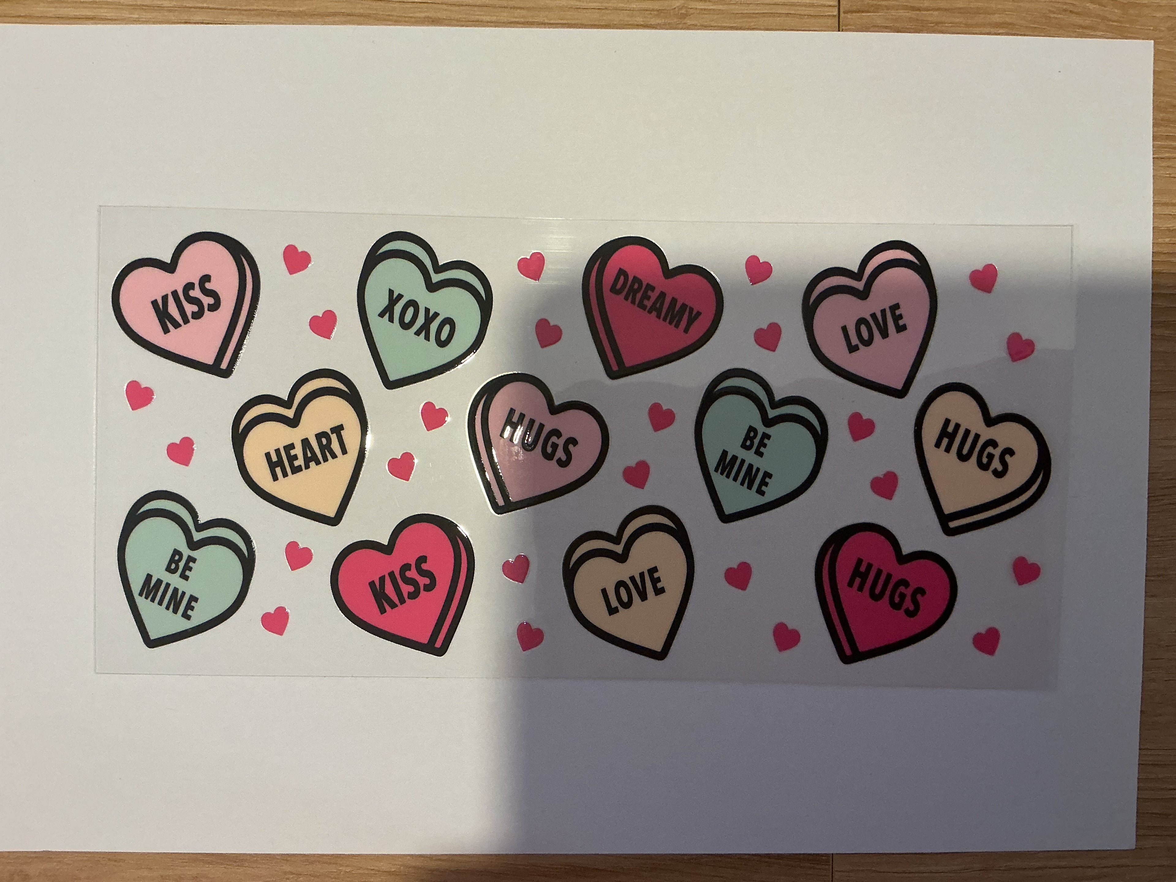 Hearts valentines wrap