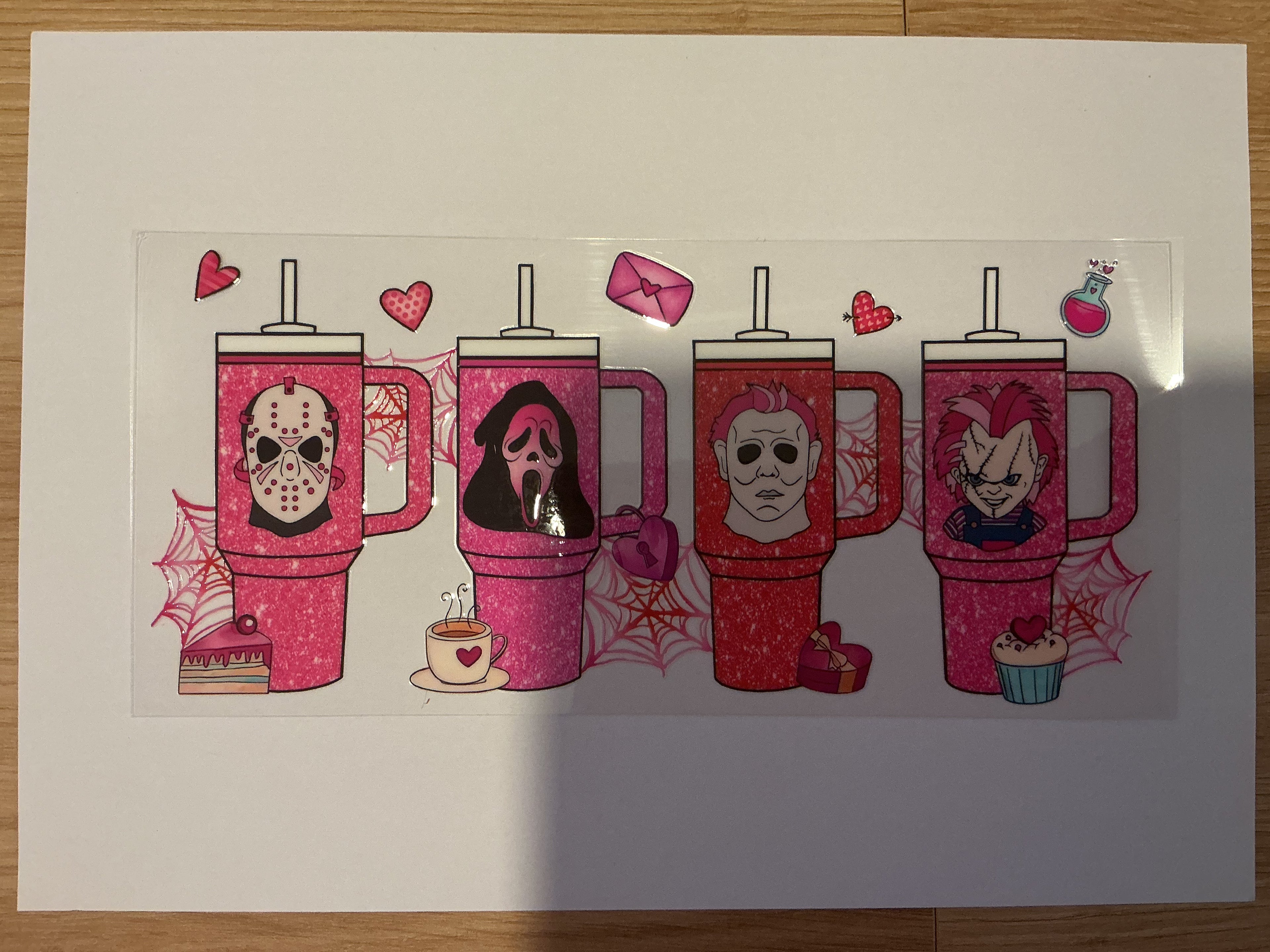 Horror valentines wrap