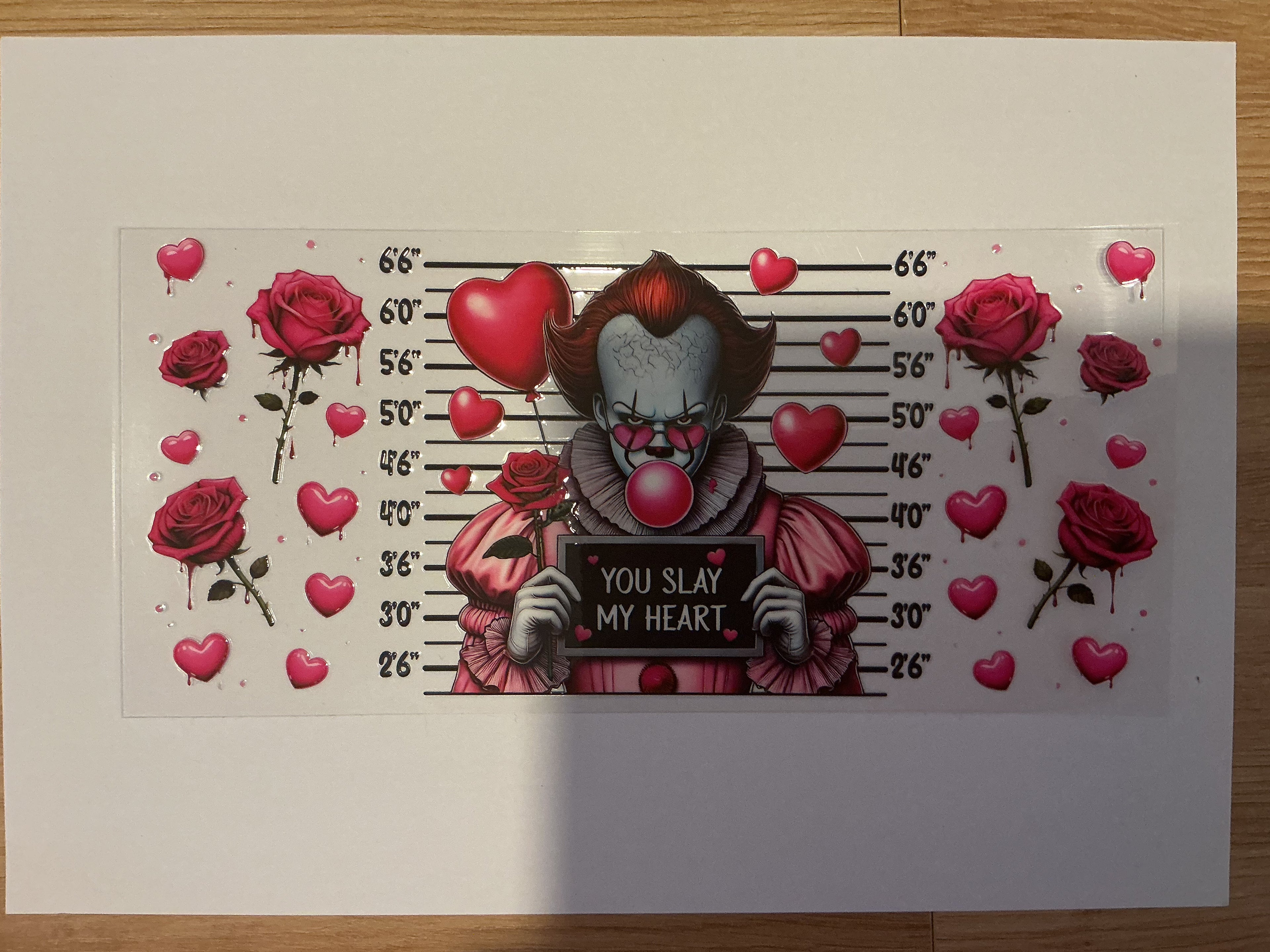 Horror valentines wrap